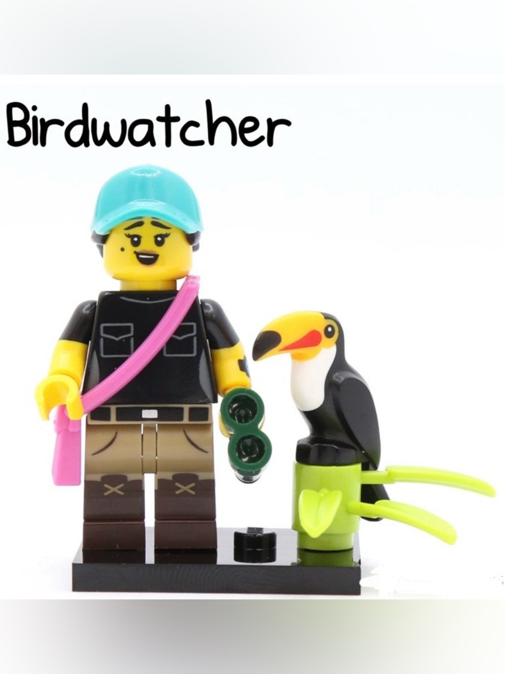LEGO Minifig Series 22 Birdwatcher 71032 Complete w/ Toucan